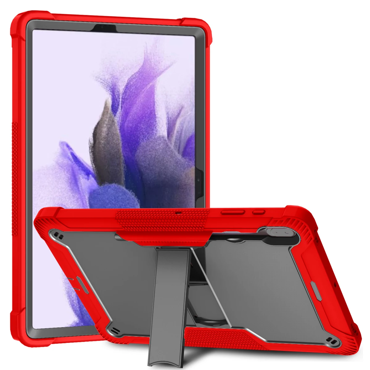 

Heavy Duty Armor Case For Samsung Galaxy Tab S7 FE SM-T730 T736B S8 Plus SM-X800 X806 12.4 inch S7 plus SM-T970 T975 Cover #R