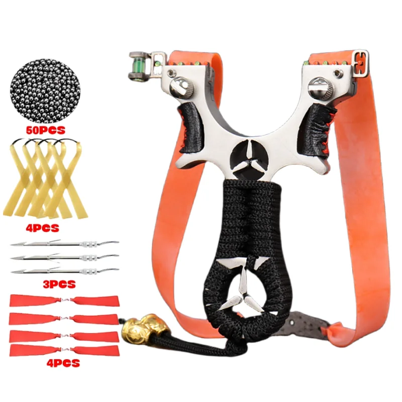 Рогатка охотничья для взрослых на открытом воздухе, Рогатка из нержавеющей стали высокой мощности с резиновыми полосками, высококачественная искусственная игра
Рогатка охотничья для взрослых на открытом воздухе, Рогатка из нержавеющей стали высокой мощности с резиновыми полосками, высококачественная искусственная игра