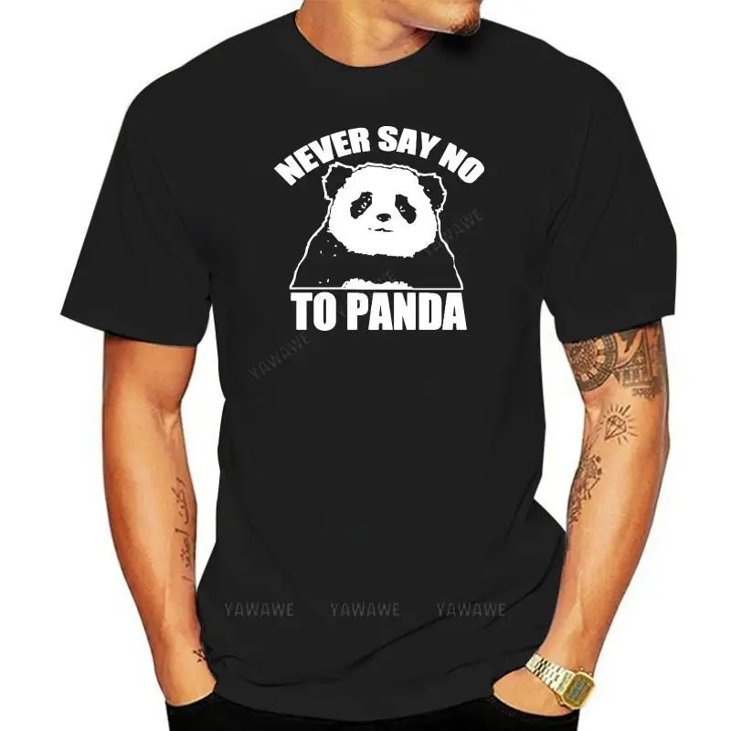 Футболка мужская с коротким рукавом, брендовая модная тенниска с принтом «Never Say No To Panda», классическая одежда, черный цвет, большие размеры
Футболка мужская с коротким рукавом, брендовая модная тенниска с принтом «Never Say No To Panda», классическая одежда, черный цвет, большие размеры