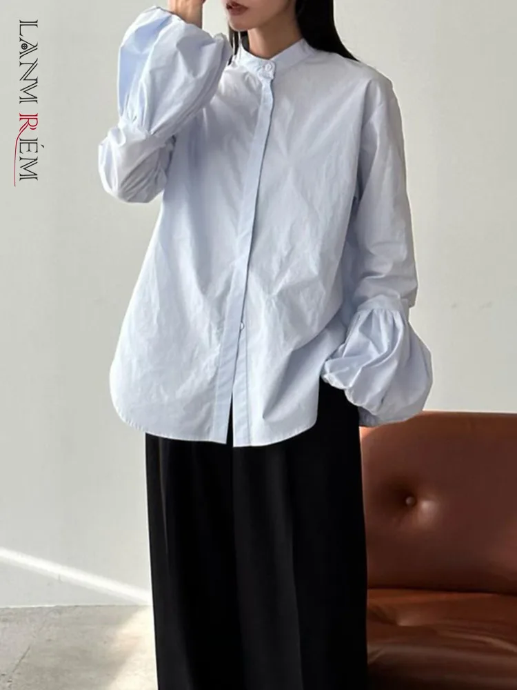 LANMREM Chic Cotton Shirts For Women Romantic Style Round Neck Lantern Sleeves Solid Color Fashion Top 2024 Spring New 2DA3058
LANMREM Chic Cotton Shirts For Women Romantic Style Round Neck Lantern Sleeves Solid Color Fashion Top 2024 Spring New 2DA3058