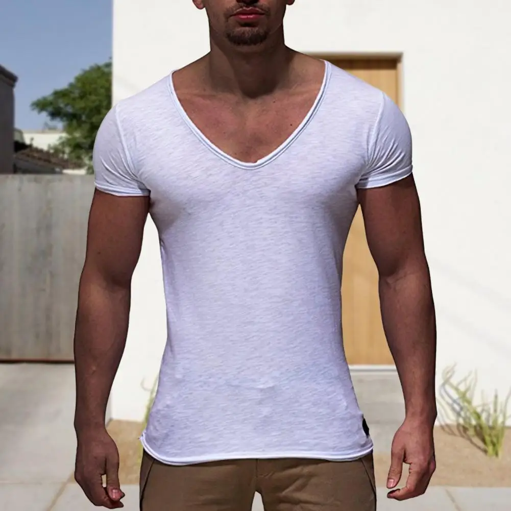 Men Slim Fit V-neck T-shirt Men's V Neck Summer T-shirt Soft Slim Fit Breathable Sport Top for Casual Wear Short Sleeves Solid
Men Slim Fit V-neck T-shirt Men's V Neck Summer T-shirt Soft Slim Fit Breathable Sport Top for Casual Wear Short Sleeves Solid
