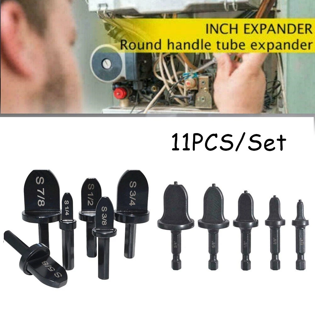 11pcs Hexagonal Handle Tube Expander Tools Air Conditioner Copper Tube Expander Swaging Drill Bit Flaring Tool Accessories
11pcs Hexagonal Handle Tube Expander Tools Air Conditioner Copper Tube Expander Swaging Drill Bit Flaring Tool Accessories