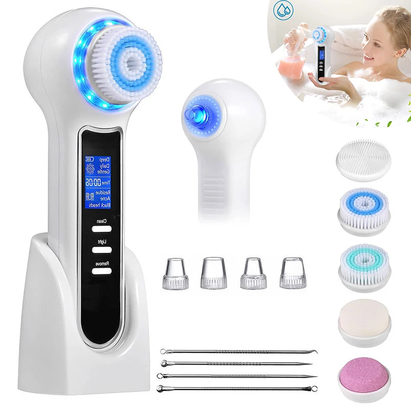 Electric Facial Cleaner Brush Blackhead Remover Pore Vacuum Cleaner Deep Cleaning Face Care Black Head Removal Skin Care Device
Electric Facial Cleaner Brush Blackhead Remover Pore Vacuum Cleaner Deep Cleaning Face Care Black Head Removal Skin Care Device
