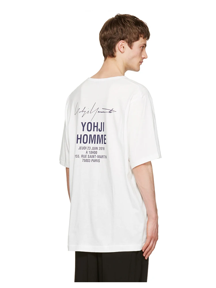 Y3 Commemorative Style Short Sleeve T-Shirt Unisex Clothes Yohji Yamamoto T-Shirts For Man Tops Loose O-Neck Oversize Tees White
Y3 Commemorative Style Short Sleeve T-Shirt Unisex Clothes Yohji Yamamoto T-Shirts For Man Tops Loose O-Neck Oversize Tees White