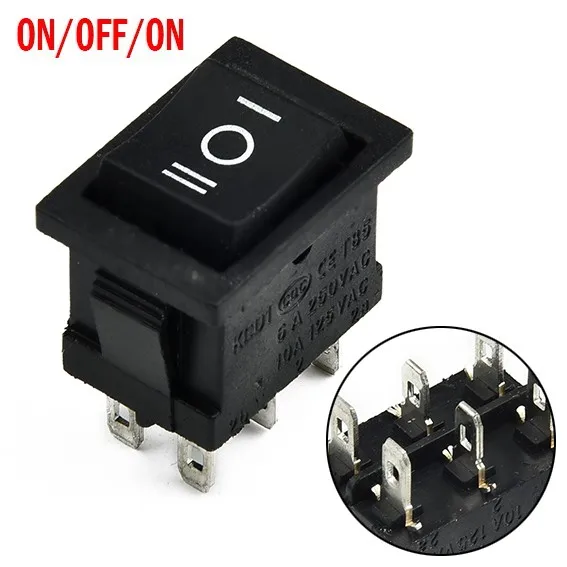Rocker Switch Power Switch ON-OFF-ON 3-Position 6-Pin Electrical Equipment Lighted Switch 250V 3A Household
Rocker Switch Power Switch ON-OFF-ON 3-Position 6-Pin Electrical Equipment Lighted Switch 250V 3A Household
