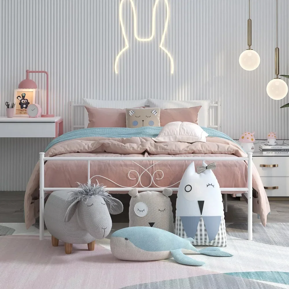 Queen Size Bed Frame, Metal Bed Frame Bedroom Mattress Platform Foundation with Headboard, Sturdy Bed Frame
Queen Size Bed Frame, Metal Bed Frame Bedroom Mattress Platform Foundation with Headboard, Sturdy Bed Frame