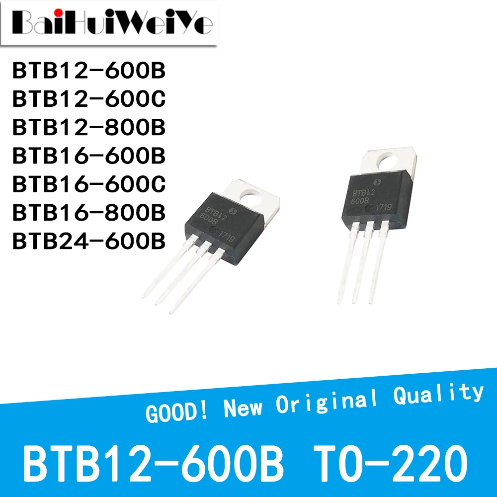 10PCS/LOT BTB12-600B BTB12-600C BTB12-800B BTB16-600B BTB16-600C BTB16-800B BTB24-600B TO-220 New Good Quality Chip
10PCS/LOT BTB12-600B BTB12-600C BTB12-800B BTB16-600B BTB16-600C BTB16-800B BTB24-600B TO-220 New Good Quality Chip