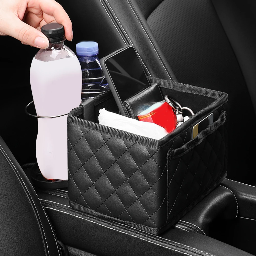 

High Quality Organization Of Items Storage Box Multifunctional Armrest Box Tissue Storage Box Universal Car Armrest