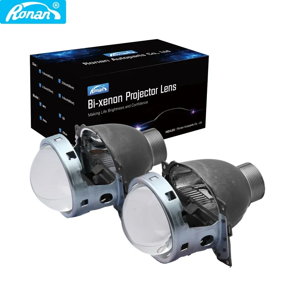 RONAN 2pcs 3.0'' Bi-xenon HID H4 Projector Lens Q5 use xenon bulb D2H Quick Install for Car headlight Free shipping
RONAN 2pcs 3.0'' Bi-xenon HID H4 Projector Lens Q5 use xenon bulb D2H Quick Install for Car headlight Free shipping