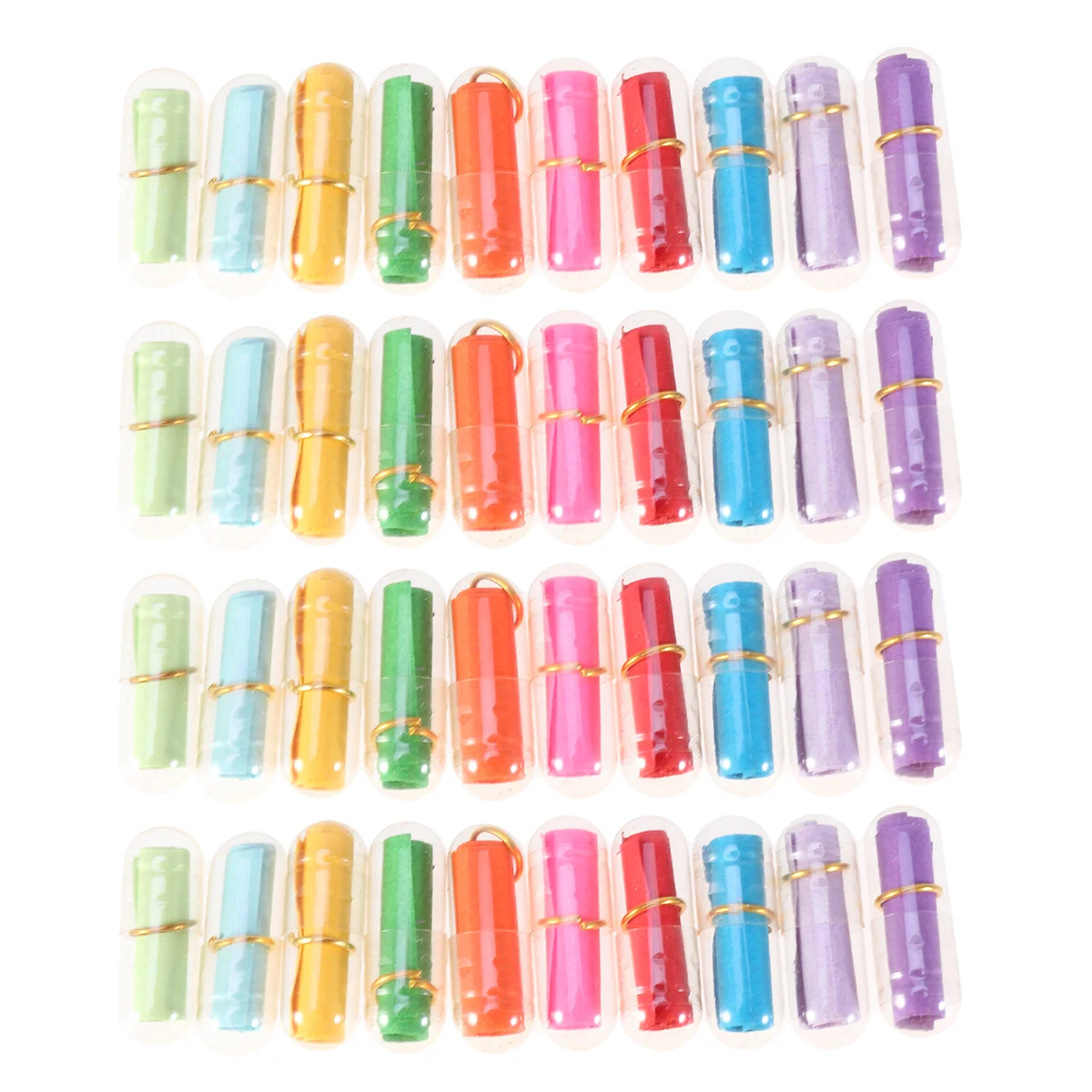 50pcs Lovely Plastic Message Bottles Clear Mini Capsule Love Friendship Wishing Bottle (Clear Bottle, Mixed Colors)
50pcs Lovely Plastic Message Bottles Clear Mini Capsule Love Friendship Wishing Bottle (Clear Bottle, Mixed Colors)