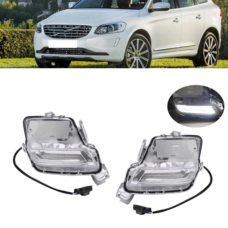 1Pair Car Front Bumper Fog Light DRL Daytime Running Light 31364330 31364331 For Volvo XC60 2014-2018 Parts Position Lamp
1Pair Car Front Bumper Fog Light DRL Daytime Running Light 31364330 31364331 For Volvo XC60 2014-2018 Parts Position Lamp