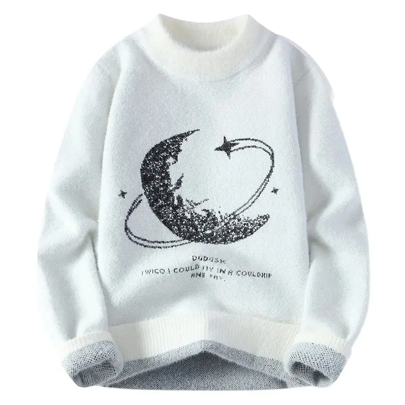 

BATMO 2023 new arrival autumn high quality casual sweater men,Male Mock Neck Pullovers,M-XXXL 9350