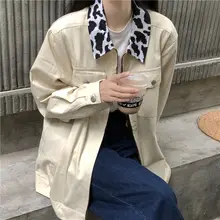 Women's Dress Lapel Stitching Denim Tooling Jacket Women's Spring and Autumn 2021 New Style Korean Loose All-match Blouse Tops
Women's Dress Lapel Stitching Denim Tooling Jacket Women's Spring and Autumn 2021 New Style Korean Loose All-match Blouse Tops