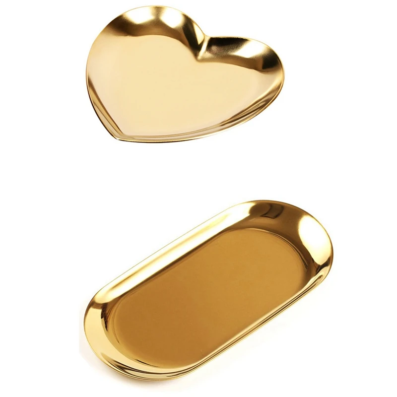 Metal Storage Tray Gold Oval Dotted Fruit Plate & Heart Shaped Jewelry Serving Plate Metal Tray Gold
Metal Storage Tray Gold Oval Dotted Fruit Plate & Heart Shaped Jewelry Serving Plate Metal Tray Gold