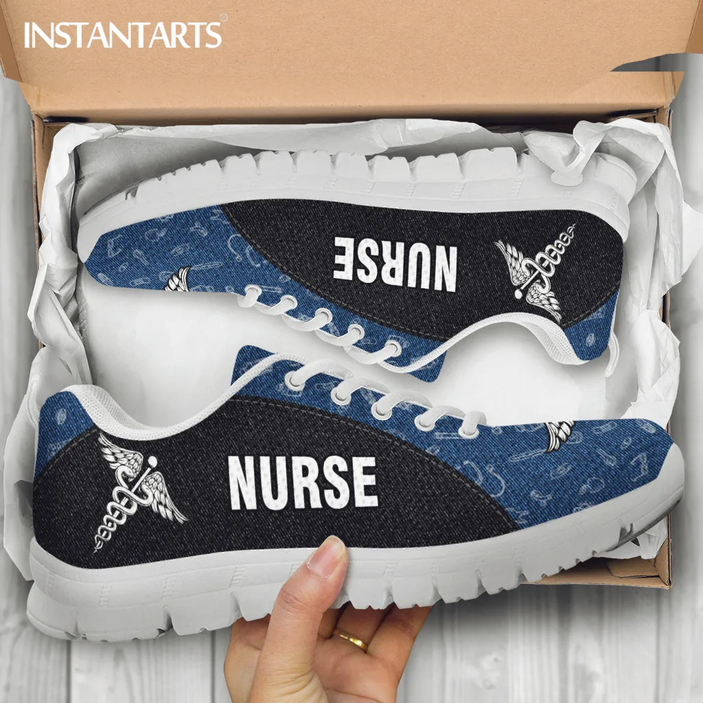 INSTANTARTS Paramedic EMT EMS Pattern Women Casual Sneakers Lace up Female Flat Shoes Nursing Running Shoes Breathable Footwear
INSTANTARTS Paramedic EMT EMS Pattern Women Casual Sneakers Lace up Female Flat Shoes Nursing Running Shoes Breathable Footwear