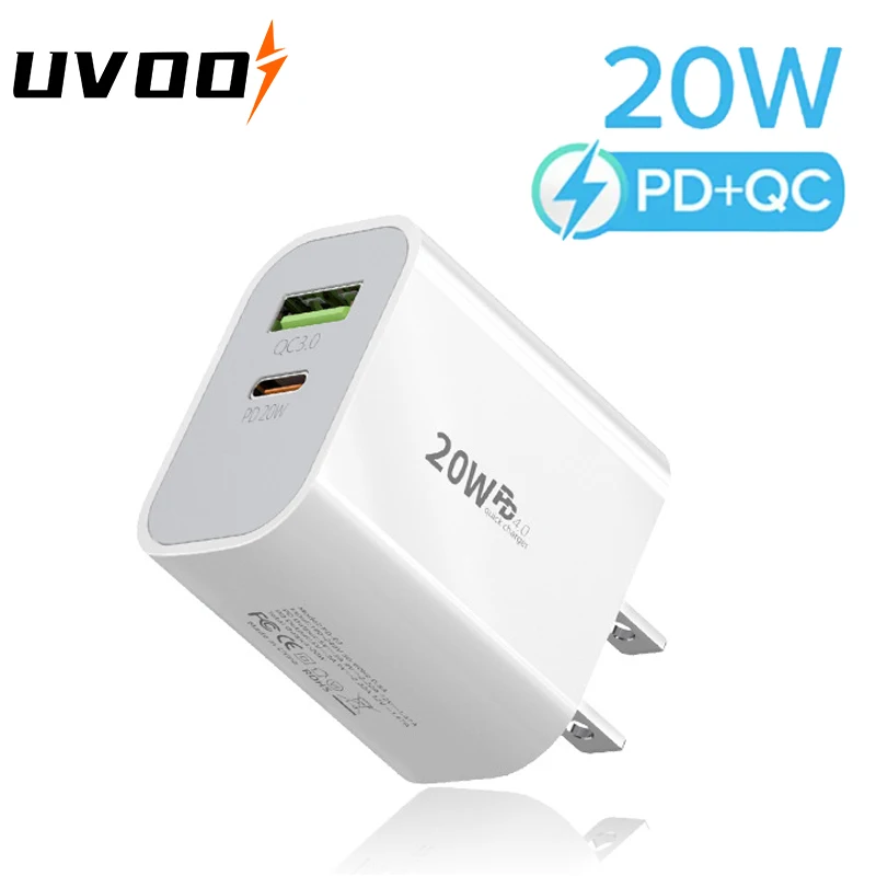 

PD 20W USB C Charger, Quick Charge QC 3.0 Fast Phone Wall Charger Adapter For iPhone 14 13 12 Pro iPad Huawei Xiaomi Samsung