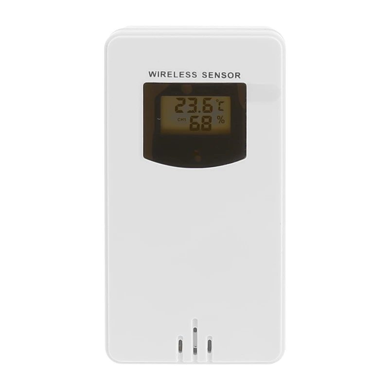 

Цифровой беспроводной датчик температуры и влажности, гигрометр, электронный термометр для внутреннего/наружного применения с