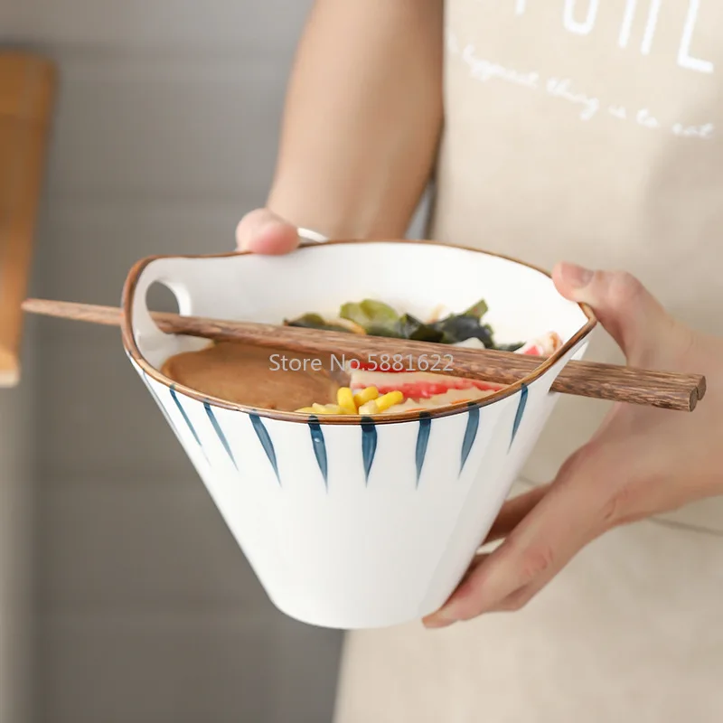 Japonês pintados à mão cerâmica tigela de macarrão dupla orelha pauzinhos arroz tigela de sopa de casa japonesa tigela
Japonês pintados à mão cerâmica tigela de macarrão dupla orelha pauzinhos arroz tigela de sopa de casa japonesa tigela