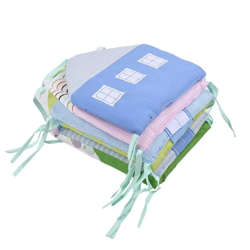 

5PCS Baby Bed Bumper Pad Baby Bedding Set Accessories Infant Crib Bumpers Cotton Bed Protector Baby Decoration Room Baby Stuff