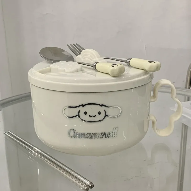 Sanrio Cinnamoroll Cartoon Children Tableware Student 304 Stainless Steel Bowl Instant Noodle Bowl with Lid Soup Hot Rice Bowl
Sanrio Cinnamoroll Cartoon Children Tableware Student 304 Stainless Steel Bowl Instant Noodle Bowl with Lid Soup Hot Rice Bowl