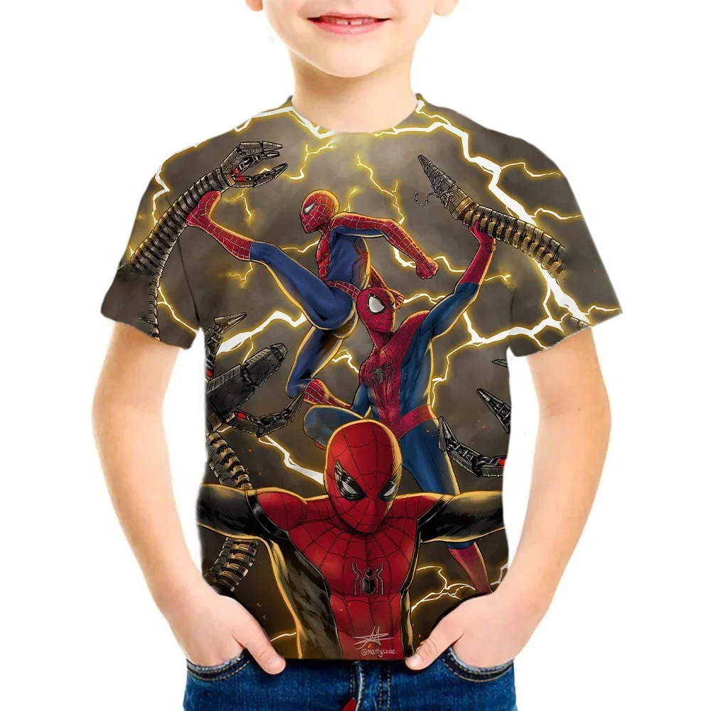 Summer Cartoon Spiderman Print Boy 3D T-Shirts Cotton Short Sleeve Children Clothes Summer Kids Boy Girl Top Tee Boys Clothes
Summer Cartoon Spiderman Print Boy 3D T-Shirts Cotton Short Sleeve Children Clothes Summer Kids Boy Girl Top Tee Boys Clothes