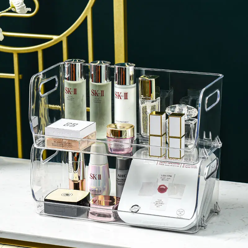 Desktop Accessories Cosmetics Storage Box Dresser Organizer Box Transparent Put Mask Box Household Dormitory Organizer Shelf
Desktop Accessories Cosmetics Storage Box Dresser Organizer Box Transparent Put Mask Box Household Dormitory Organizer Shelf