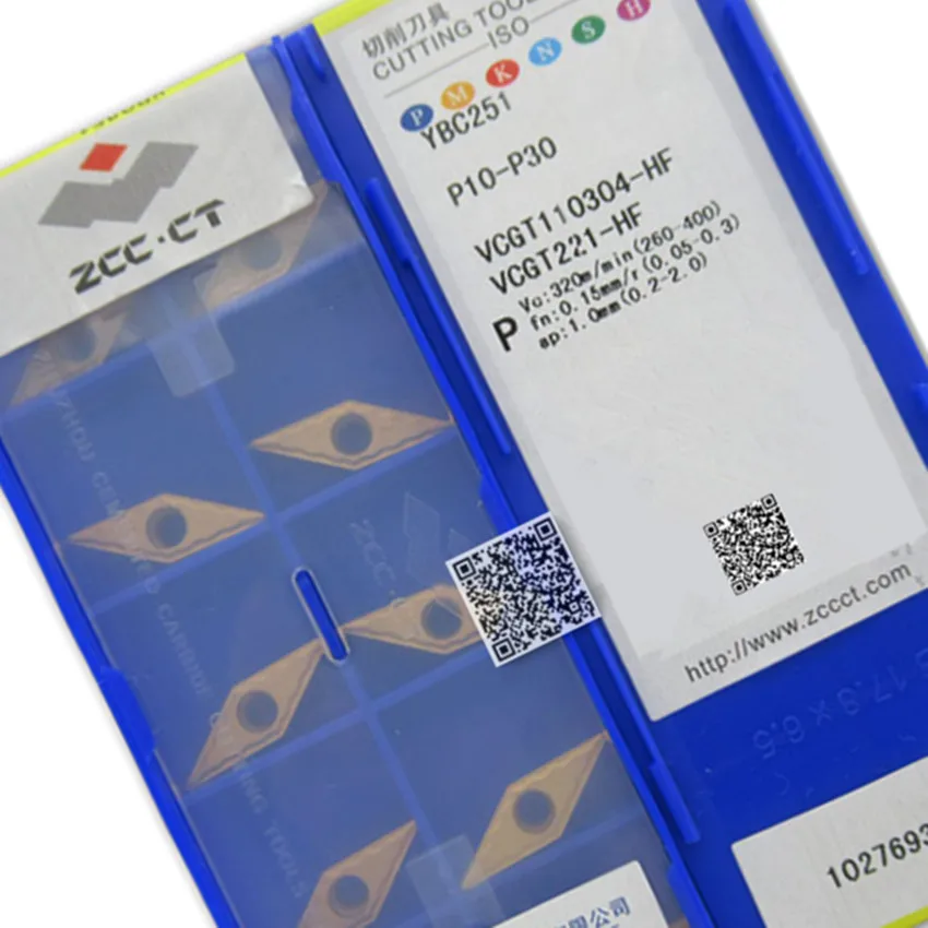 ZCC.CT VCGT110304-HF YBC251/VCGT110304-HF YBG205/VCGT110304-SF YBG102 VCGT110304 VCGT221 CNC CARBIDE INSERTS 10PCS/BOX
ZCC.CT VCGT110304-HF YBC251/VCGT110304-HF YBG205/VCGT110304-SF YBG102 VCGT110304 VCGT221 CNC CARBIDE INSERTS 10PCS/BOX