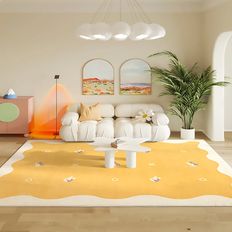 Modern Simple Living Room Decoration Carpet Ins Cream Color Girl Bedroom Bedside Plush Rug Home Study Coatroom Fluffy Soft Rugs
Modern Simple Living Room Decoration Carpet Ins Cream Color Girl Bedroom Bedside Plush Rug Home Study Coatroom Fluffy Soft Rugs
