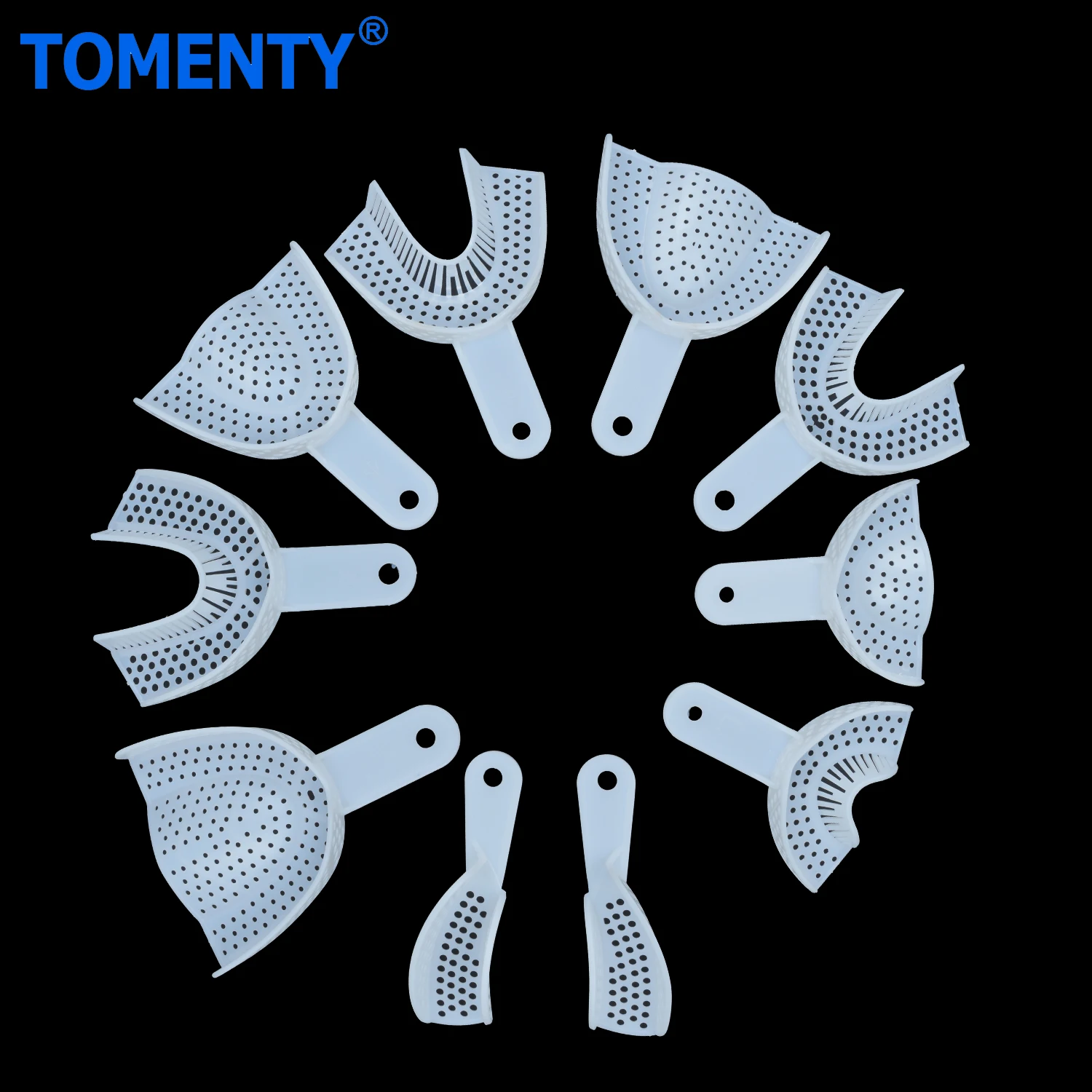 10/2pcs TOMENTY Dental Impression Plastic Trays Without Mesh Tray Dentist Tools Dentistry Lab Material Teeth Holder Trays
10/2pcs TOMENTY Dental Impression Plastic Trays Without Mesh Tray Dentist Tools Dentistry Lab Material Teeth Holder Trays