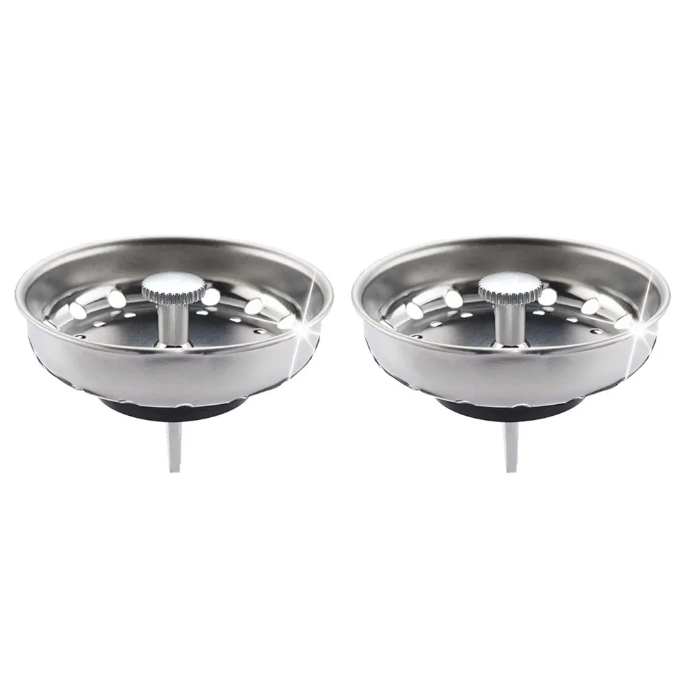 Drain Strainer Sink Plugs Stainless Steel 2 Pack Basket Strainer Drain Accessories Drain Plug Kitchen Accessories
Drain Strainer Sink Plugs Stainless Steel 2 Pack Basket Strainer Drain Accessories Drain Plug Kitchen Accessories