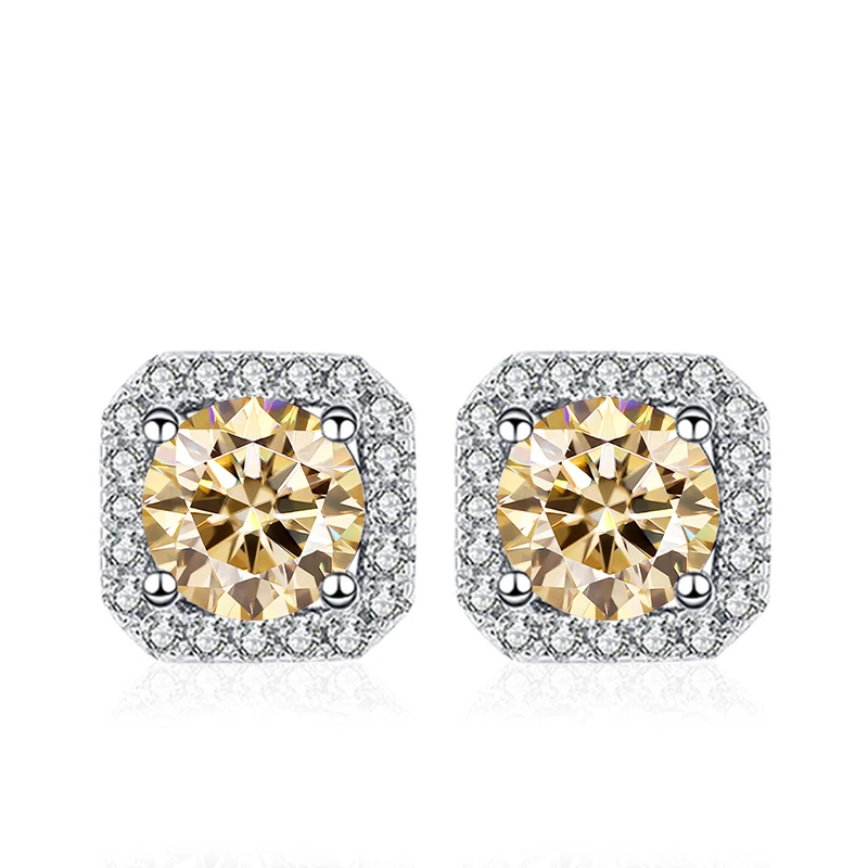 NeeTim 0.5ct 1ct Pink Moissanite Studs Earrings for Women 925 Sterling Silver Black Blue Grey Sparkling Lab Diamond Stud Earring 7 Sfe448faa8eb54c40876192e806d74ca3X