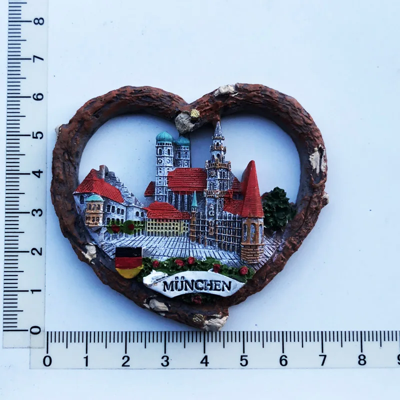 Heart shaped Munich Fridge Magnet creative crafts message stickers resin crafts tourism souvenir decorations
Heart shaped Munich Fridge Magnet creative crafts message stickers resin crafts tourism souvenir decorations