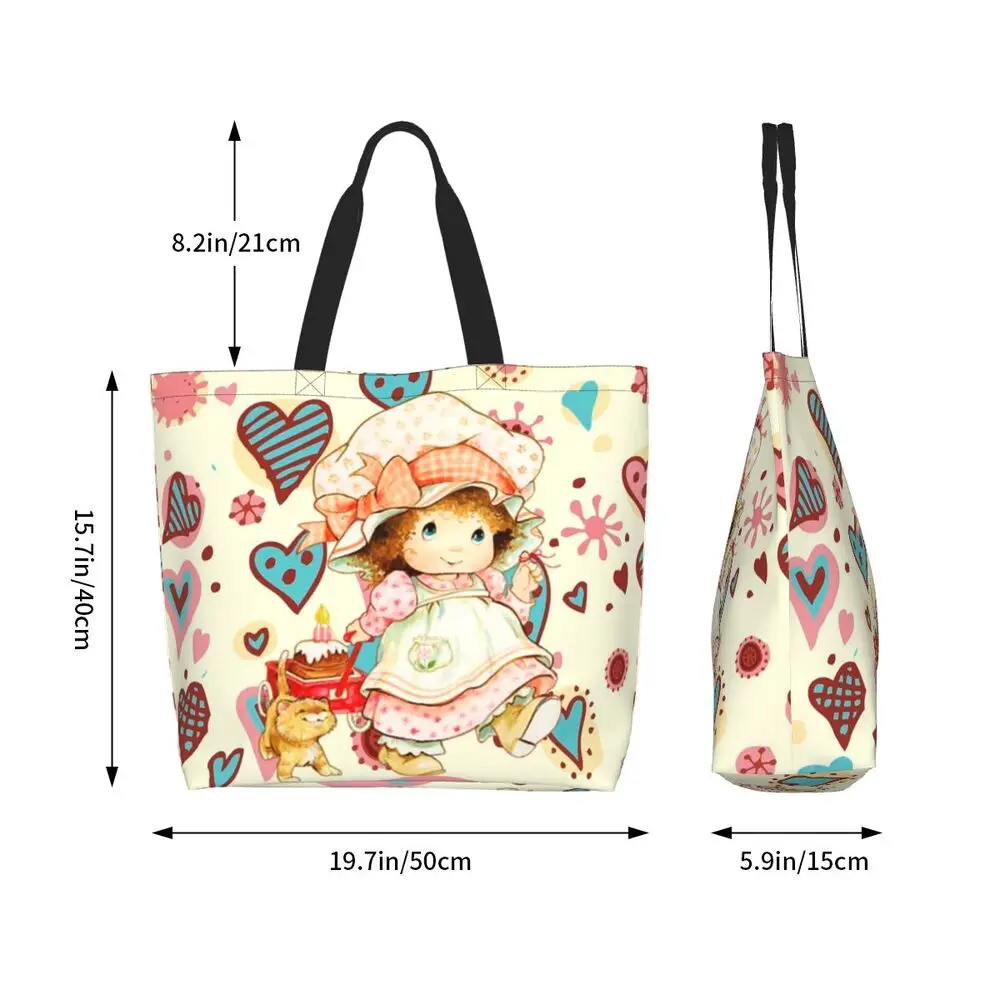 Custom Kawaii Sarah Kay Shopping Canvas Bags Women Portable Large Capacity Groceries Girl Roses And Watering Tote Shopper Bags 76 Sfe45f15a57ed4592b5fc013ab3baf3577