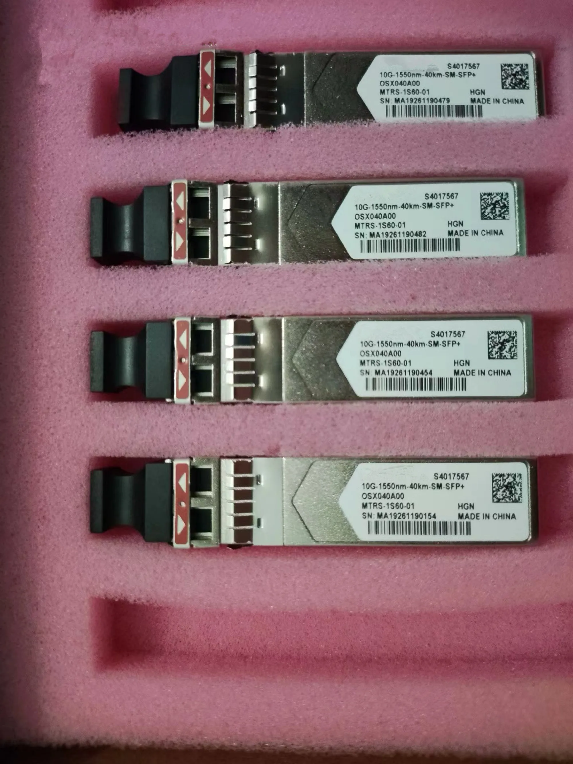 

Hu-a Wei 10GB 40KM SFP Optical Switch 34060518 S4017567 10G-1550NM-40KM-SM-SFP+ Single-Mode 40KM Optical Transceiver