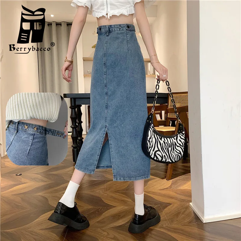 High Waist Denim Women's Clothing Jeans Vintage Style Skirts Slit Woman Clothes Elegant Long A-line Pencil Skirts Womens 2022
High Waist Denim Women's Clothing Jeans Vintage Style Skirts Slit Woman Clothes Elegant Long A-line Pencil Skirts Womens 2022