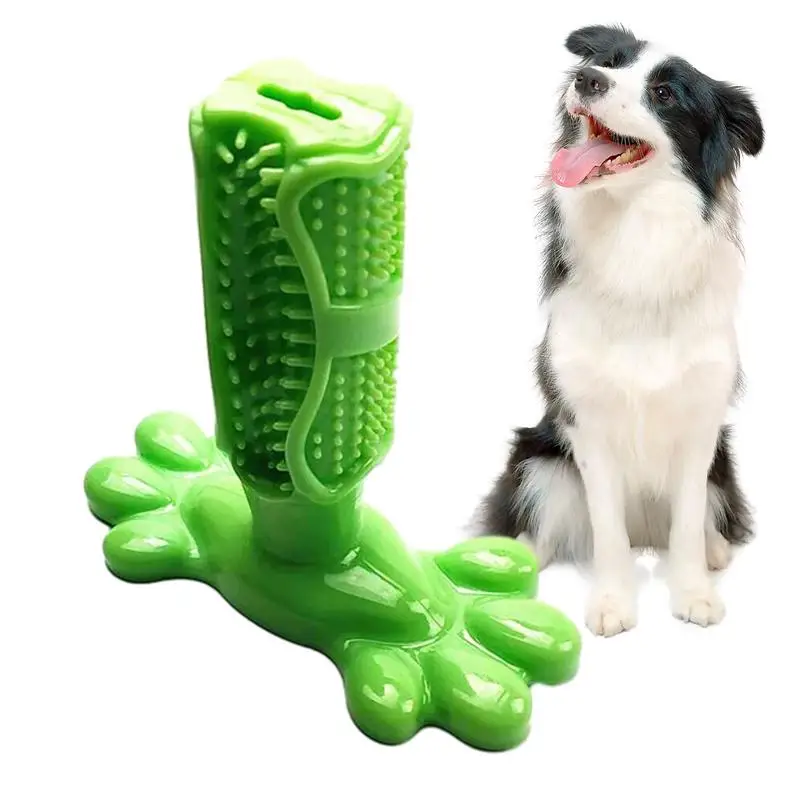 

Puppy Toothbrush Chew Toy Massaging And Grinding Teeth Toothbrush Dog Toy Dogs Chew Toys With Squeak For Pet Shelter Garden Home