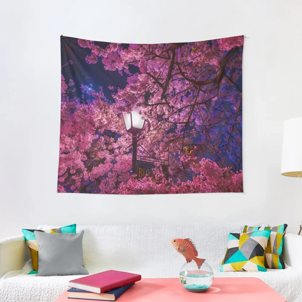

Midnight Blossom Tapestry Decoration For Bedroom Decorations For Room On The Wall Aesthetic Room Decoration Tapestry