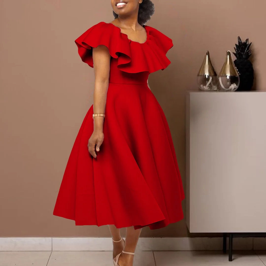 Elegant African Dresses for Women 2023 New Summer Fashion Ruffles Short Sleeve Evening Party Dress Dashiki Ankara Outfits Robe
Elegant African Dresses for Women 2023 New Summer Fashion Ruffles Short Sleeve Evening Party Dress Dashiki Ankara Outfits Robe