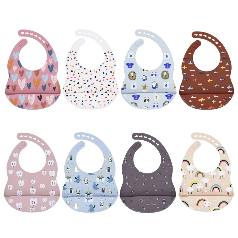 Silicone Bibs for Baby Toddlers Comfortable Soft Waterproof Bib Keeps Off 
Silicone Bibs for Baby Toddlers Comfortable Soft Waterproof Bib Keeps Off