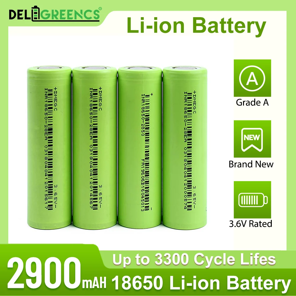 NEW 18650 3.7V 2900mAh Rechargeable Lithium-Ion Battery For Flashlight Electric Bicycle Laser Pointer 3C-5C High Power Discharge
NEW 18650 3.7V 2900mAh Rechargeable Lithium-Ion Battery For Flashlight Electric Bicycle Laser Pointer 3C-5C High Power Discharge
