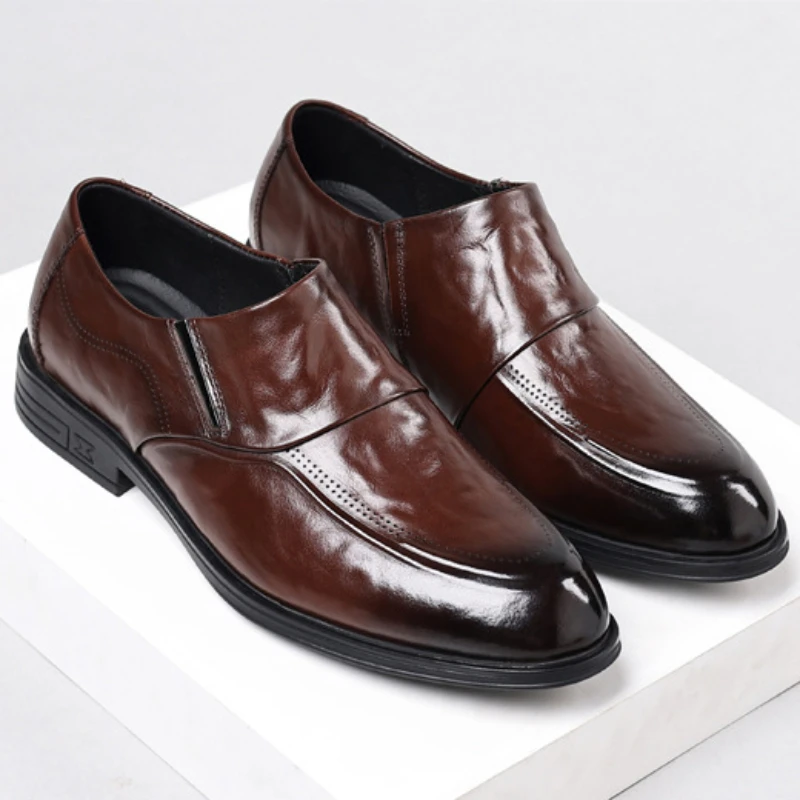 Brand New Men's Business Genuine Leather Shoes Round Toe Gentlemen's Formal Pointed Dress Shoes Black Brown 11811
Brand New Men's Business Genuine Leather Shoes Round Toe Gentlemen's Formal Pointed Dress Shoes Black Brown 11811