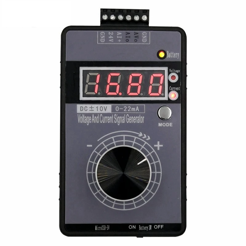 

2X Precision 4-20MA Current Voltage Signal Generator, Analog Simulator For PLC And Panel Debugging, Frequency Converter