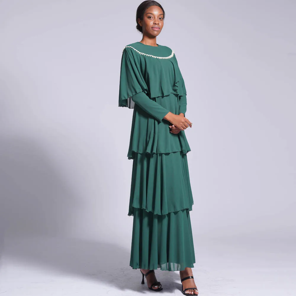 2023 Elegant Muslim Women Chiffon Beading Abaya Layer Maxi Dress Dubai Kaftan Arab Robe Long Sleeve Evening Party Gowns Vestidos
2023 Elegant Muslim Women Chiffon Beading Abaya Layer Maxi Dress Dubai Kaftan Arab Robe Long Sleeve Evening Party Gowns Vestidos