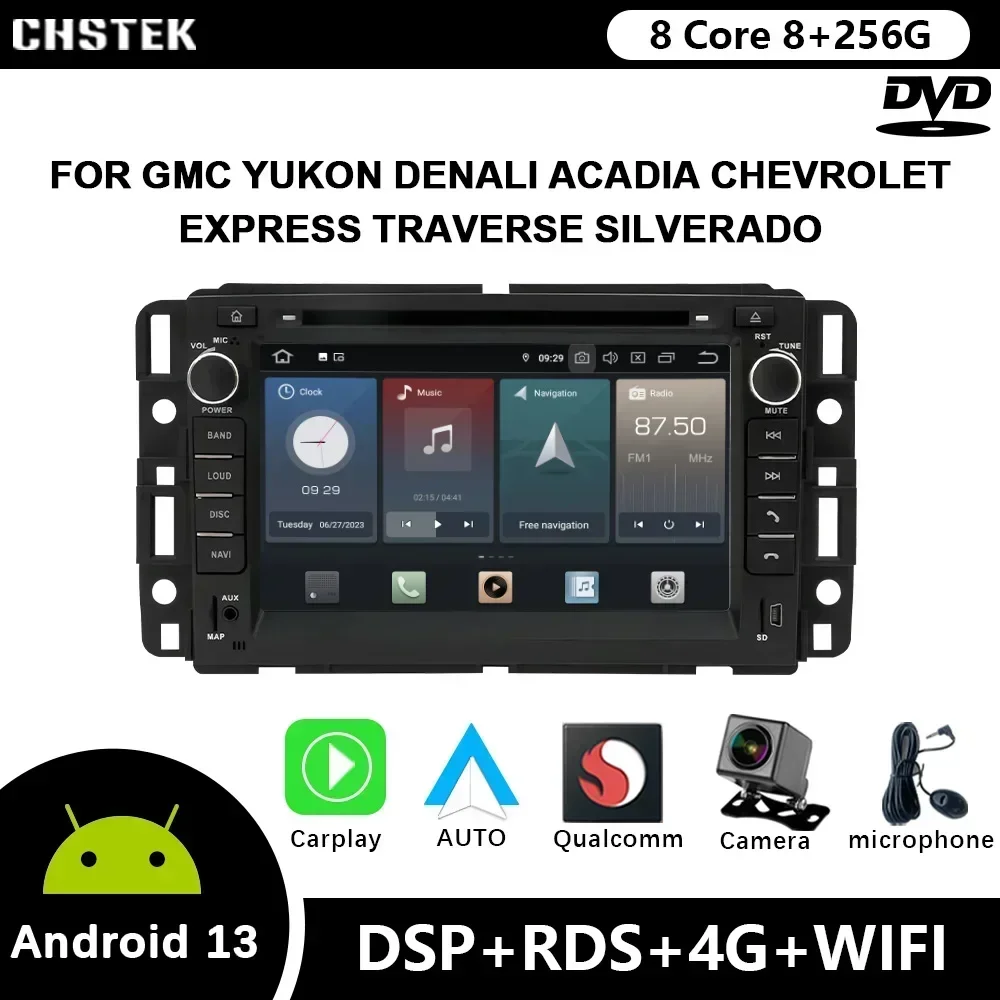 Автомагнитола CHSTEK Android 12 для GMC, мультимедийный проигрыватель с DVD, Qualcomm, 4G, для GMC, Yukon, Denali, надлежащего качества
Автомагнитола CHSTEK Android 12 для GMC, мультимедийный проигрыватель с DVD, Qualcomm, 4G, для GMC, Yukon, Denali, надлежащего качества