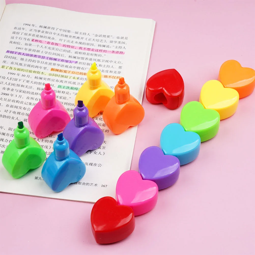 2Pcs Heart Shaped Highlighter Cartoon Highlighter Pen Cute Marker Pen Office Supplies
2Pcs Heart Shaped Highlighter Cartoon Highlighter Pen Cute Marker Pen Office Supplies