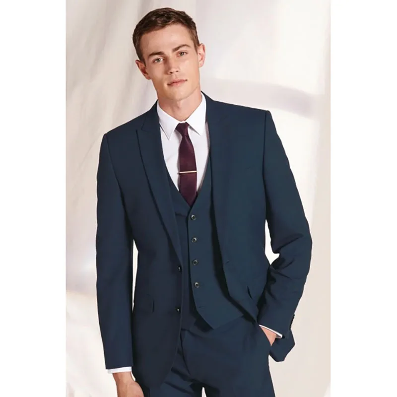 Blazer Formal Terno Men Suits Peak Lapel Single Breasted Solid Color Custom Made Three Piece Jacket Pants Vest Hombres Slim Fit
Blazer Formal Terno Men Suits Peak Lapel Single Breasted Solid Color Custom Made Three Piece Jacket Pants Vest Hombres Slim Fit
