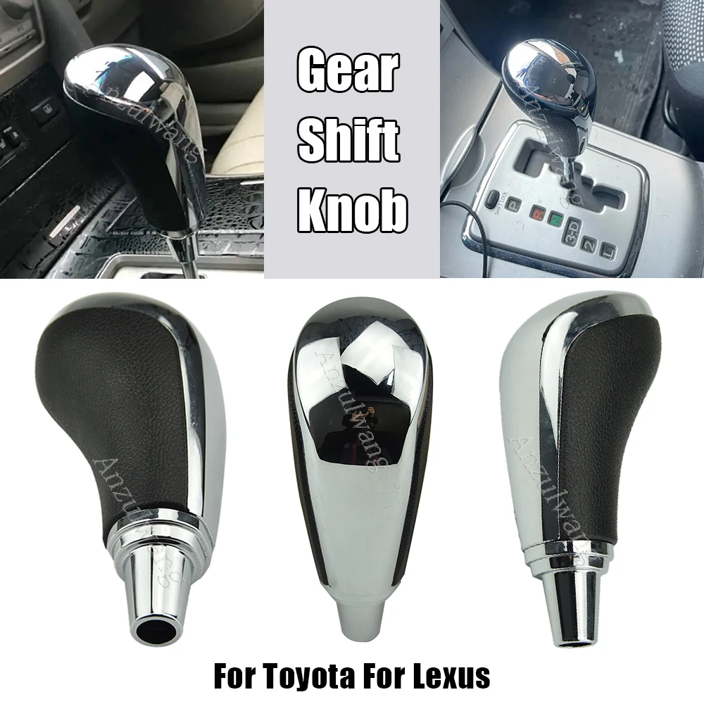 

Car Chrome Gear Shift Knob Lever Shifter Handle Stick for Toyota Corolla Yaris RAV4 Camry For Lexus LS400 LX570 RX350