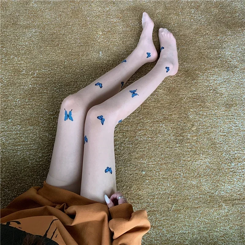 

Women Sexy Body Stocking New Fashion Lace Soft Top Thigh High Stockings Suspender Garter Belt Over Knee Floral Pantyhose Tights