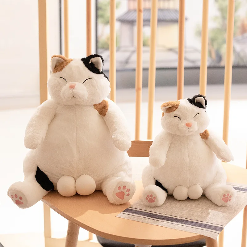 

Новый стиль 35/45 см японские кавайные плюшевые игрушки в виде толстых кошек и яиц мягкие милые ленивые коты подарок для детей кукла Животное украшение для дома мягкие подушки