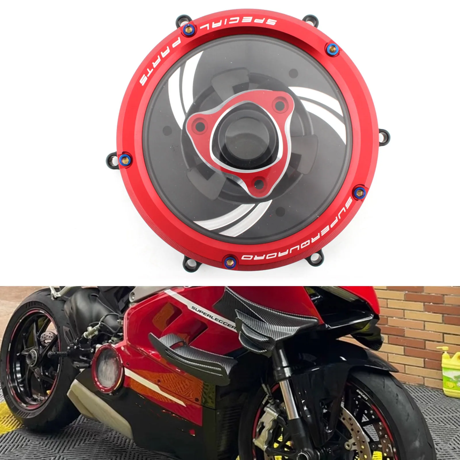 Motorcycle Clear Engine Clutch Cover Protector Guard Pressure Plate For Ducati 959 1199 1299 V2 PANIGALE 2019-2021
Motorcycle Clear Engine Clutch Cover Protector Guard Pressure Plate For Ducati 959 1199 1299 V2 PANIGALE 2019-2021
